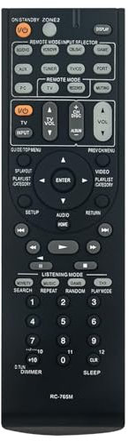 RC-765M RC765M Universal Remote Control Compatible for Onkyo TX-SR608 AV Receiver Remote Controller