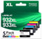 LOFBLAT 932XL 933XL Tintenpatronen Ersatz für HP 932 XL 933 XL für HP Officejet 6600 6700 7612 6100 7110 7510 7610 (2 Schwarz, 1 Cyan, 1 Magenta, 1 Gelb, 5er-Pack)