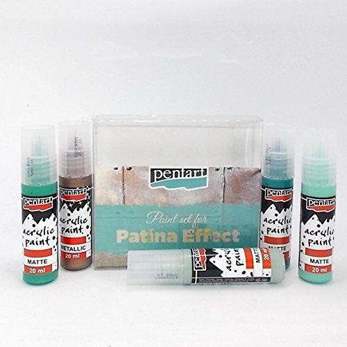 Zita's Creative Farbset für Patinaeffekt - Acrylfarbe, Vintage Farbe, Patinafarbe
