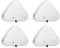 Malayas- Juego de 4 Almohadillas de Limpieza de Microfibra Triangulares Lavables para mopas de Vapor Vax S1S2 y X5
