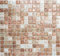 Glasmosaik Mosaikfliesen weiß braun bronze Duschrückwand Fliesenspiegel MOS54-1302