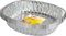 KUSNUG Large Oval Disposable Aluminium Foil Trays 46 x 36 x 8cm Approx (5 Pack) - Baking Pan - Practical, Disposable - Silver