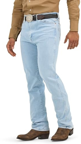 Wrangler Men's Cowboy Cut Slim Fit Active Flex Jean, Prewash, 42W x 30L