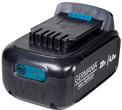GERMANIA Plattform Li-Ion Akku 4,0 Ah mit 20 V passend für Werkzeuge der Plattform Collection
