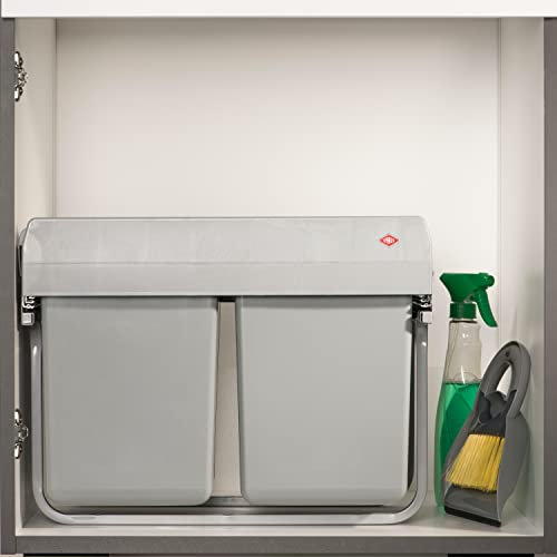 Franz Joseph Schütte GmbH Abfallsammler 2-Fach 2 x 15L, Silber