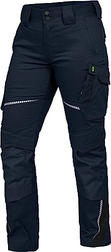 Leibwächter Damen Arbeitshose Flex-Line Marine, Gr. 52 – Robuste Workwear mit Stretch – Sicherheitshose für Frauen – strapazierfähige Berufsbekleidung für Handwerk