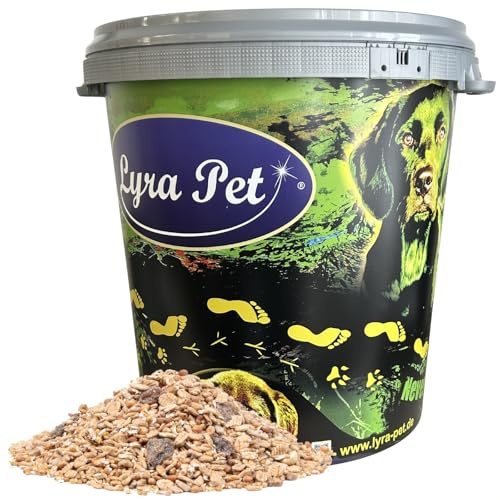Lyra Pet® 10 kg Fettfutter Neue Ernte in 30 L Tonne Vogelfutter Wildvögel | Ganzjahres Wildvogelfutter - Kalorienreich - Ideal für Weichfresser im Sommer & Winter - Geeignet für Balkon & Terrasse