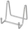 Staffelei Teller Ständer Aufsteller Halter - 1 Stück Eisen Metall Tellerständer Tellerhalter - Dekoteller Halterung - Bilderrahmen Ständer - Bildaufsteller - Staffelei für Bücher - Silber - 7,6 cm