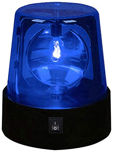 Kisbeibi Éclairage d'avertissement - Lampe boule de scène - Éclairage LED - Rotation à 360 ° - Décoration pour club, fête à la maison, salle de bal (bleu)