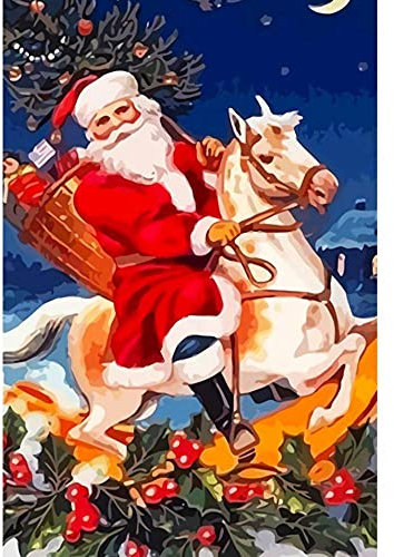 1000 Teile Puzzle Für Erwachsene, 2000 Teile Wunder Puzzle, Weihnachten Puzzle Unmöglich Holz Puzzle Prime, Santa'S White Horse Foto Diy Eltern-Kind Spaß Puzzle Spiele, Für Mystery Weihnachtsgesc