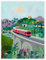 Sri Lanka Eisenbahn Poster von Taika Tori 30 x 40 cm Wandbilder Wanddeko