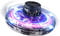 FLYNOVA Fliegendes Spielzeug, Handbetriebene Drohnen Mini Drone Flying Ball Toys, Hubschrauberspielzeug mit 360 ° drehbaren und leuchtenden LED-Lichtern für Kinder Erwachsene Outdoor-Spaß(Schwarz)