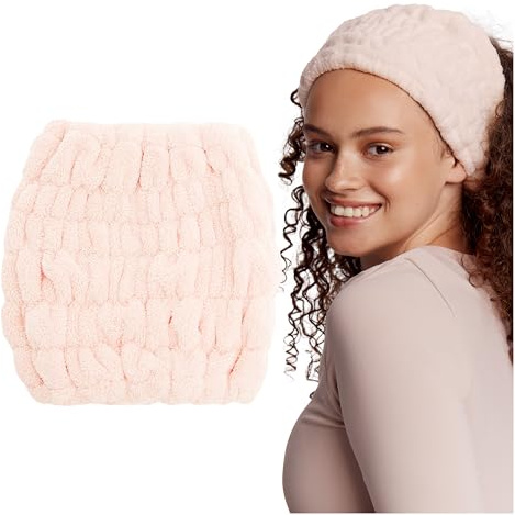 Glov Haarband Extra Breit in Pink für Sport und Yoga Wiederverwendbares Stirnband aus Mikrofasern Ideal für Damen Schützt Haare Universelle Passform Perfektes Accessoire Beauty