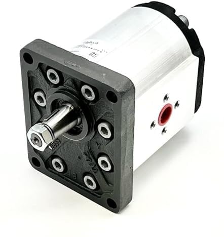 Galtech Hydraulische Zahnradpumpe, Gruppe 3, im Uhrzeigersinn, 51 mm Einlass und 40 mm Auslass-Flanschanschlüsse, EU 4Bolt 1/8 Kegel (70,5 CC)
