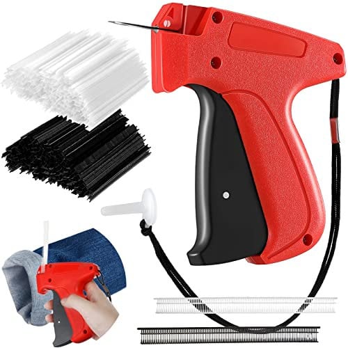 Eowppue 2001 Pieces Clothes Label Gun Standard Price Tag Fixing Kit with 2000 Pieces Fasteners Clothes Tag Fixing for Shops Retailers Warehouse Sale, ABD-DE-065