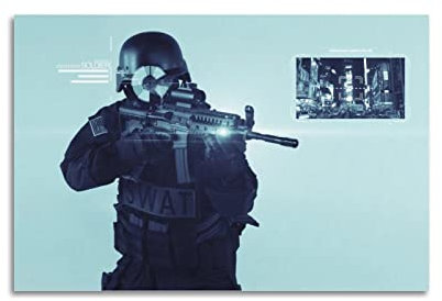 ZENGYL Kriegsposter Soldaten-Poster, dekoratives Gemälde, Leinwand, Wandposter und Kunstbild, modernes Familien-Schlafzimmer, Dekoration, Poster, 30 x 45 cm