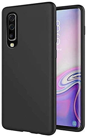 Hülle Kompatibel mit Samsung Galaxy A7 2018 Hochwertiges Liquid Silikone Case weiche TPU Stoßfest Handyhülle Kratzfestes Rundumschutz Flexible Cover