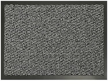 2 UR DOOR Door Mat Dirt Trapper - Indoor And Outdoor Durable Non-Slip Doormats - Large Rubber Floor Mats For Doors, Hallways, Home, office - Super Dust Absorbent(Grey, 40cm x 60cm)