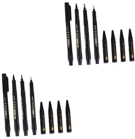 EXCEART 2 Sätze Pinselstift-kalligraphie Beschriftungspinsel Japanischer Pinselstift Pinsel Kalligrafie Kalligraphie-marker Pinselmarker Beschriftungsstift Tinte S21