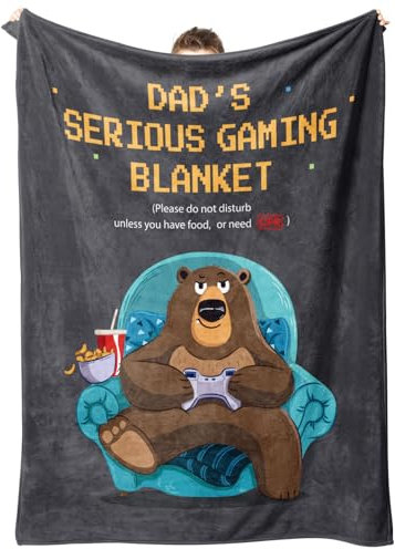 musaecoin Dad Gifts, Dad Birthday Gifts, Blanket Gift for Daddy from Daughter or Son, Daddy Present for Father's Day, Christmas, Fluffy Blanket for Father, 50 x 60 in