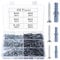 410 Pcs Wall Plugs and Screws, Raw Plugs and Screws Set, Masonry Screws and Wall Plugs Set, Expansion Wall Anchors and Wood Screws, Heavy Duty Self Tapping Screw and Wall Plug Set, Wall Fixings