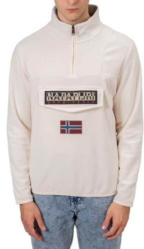 NAPAPIJRI - Felpa Uomo Burgee in Pile - Taglia XL