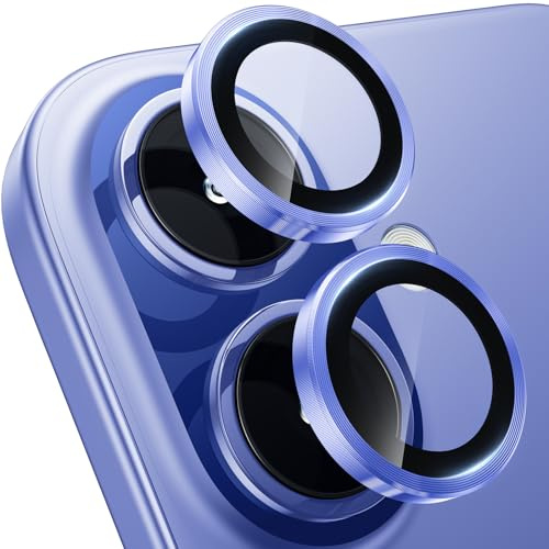 WSKEN for iPhone 17/16/16 Plus Camera Lens Protector Anti Scratch | [Keep Original Shooting]Shatterproof HD 9H Tempered Glass Screen Metal Ring Cover Titanium,Anti Fingerprint Titanium