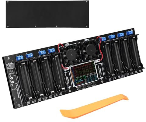 KKnoon Testeur de batterie 18650 à 8 canaux Écran TFT 2,4 pouces Test de capacité de batterie avec fonctionnalité multimode Sécurité améliorée et affichage intuitif