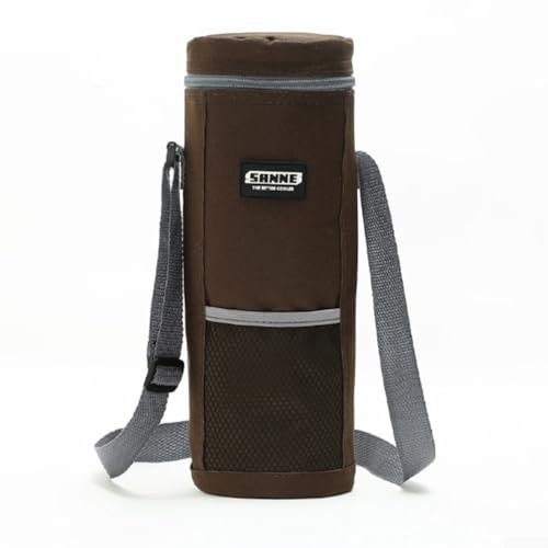 Efficiente borsa termica per 1 bottiglia d'acqua da 5 l a 2 l, perfetta per esigenze di campeggio e viaggi (2 L marrone)