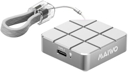 MAIWO Externe SSD mit 2 TB, bis zu 1050 MB/s, integriertes M.2 2230 PCIe NVMe, USB-C Mini Cute Portable SSD Externes Solid State Drive für iPhone 17/16/15 Pro Max MacBook Pro Air, Ganzmetallgehäuse