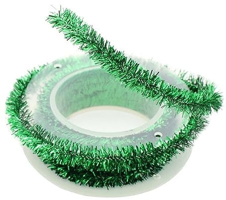 KINSPON Weihnachtsschmuck Weihnachten Lametta 1,5m lang Lametta Draht für Weihnachtsbaumschmuck Verpackung