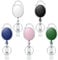 Uniclife 5 Pack einziehbare Badge Reel für Ausweishalter Heavy Duty einziehbare Schlüsselanhänger starke bunte ABS-Gehäuse mit Edelstahl-Feder-Spule 60 cm Nylon Karabiner und Schlüsselring, 5 Farben