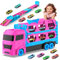 VATOS Transport Truck Spielzeug Autos für Mädchen Alter 3 4 5 6, Kleinkinder Portable Truck Spielzeug mit 6 Race Cars, Carrier Fahrzeuge Set für Kinder