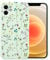 RALEAVO Flower Case for iPhone 11 (6.1”), Girls Floral Silicone Shockproof Case Cover with Cute Patterns Protective Case for iPhone 11-Green