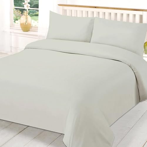 EverSoft Bedding 3PCS 100% Egyptian Cotton King Duvet Cover 400 Thread Count Kingsize Duvet Cover Sets with 2x Pillowcase King Size Duvet Cover Sets