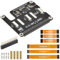 PCIe to 2-CH PCIe HAT Adapter for Raspberry Pi 5 | Dual FFC Connectors | Stackable PCIe Gen2 HAT | Expand Pi 5 PCIe Interface | 16-PIN Cable Support