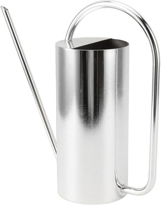 Arrosoir en INOX 1500ml, Grande capacité avec Bec Long, arrosoir élégant pour Plantes, Jardinage intérieur et extérieur (Argent)