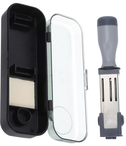 MOTHNUR Praktischer Datumsstempel Kunststoff Klein Mit Rollfunktion Handlich Für Büro Dokumente Akten