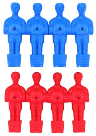 Vynetra Set mit 8 Miniatur-Fußbällen für Herren, Ersatz-Tischfiguren, Spielerfiguren für Tischfußball, Mann-Statue