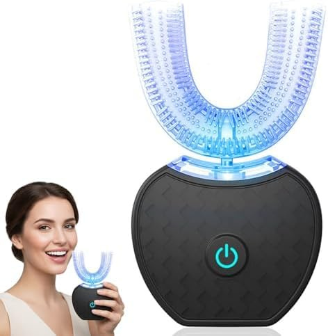 Sonic Brush V5 Toothbrush,360° Ultrasonic U-Shaped Electric Toothbrush Deep Clean Teeth,Whitening & Gum Care