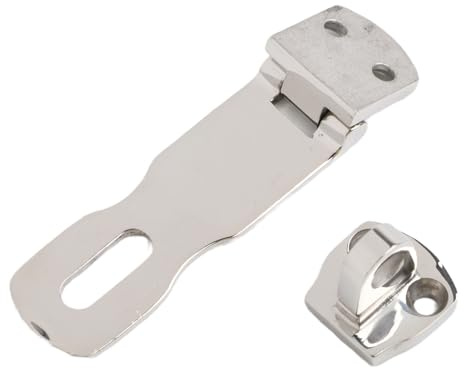 KiraKira Heavy Duty 316 Stainless Steel Swivel Hasp, 3 Inch Marine Grade Door Lock Latch, Rust Resistant Security Hasp for Outdoor Use
