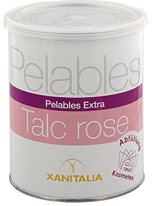 Kosmetex Talc Rosa Xanitalia Pelables EXTRA Wachs-Dose für flexibles Waxing ohne Vliesstreife, 800g