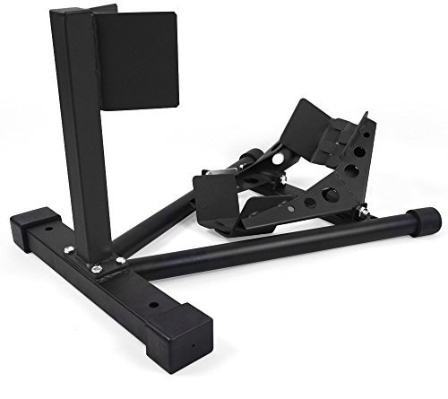 Motorradwippe, Wippe, Vorderreifen, Vorderrad Halter, Motorradständer, Motorradreifen, Transportsicherung, Motorradtransport, schwarz, RACEFOXX