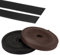PH PandaHall 4m Cordoncino in Pelle Bovina, 2 Colori 10mm Piatto Cinturino in Vera Pelle Filo di Cuoio per Borsetta Cintura da Sella Braccialetto Creazione di Gioielli Artigianato