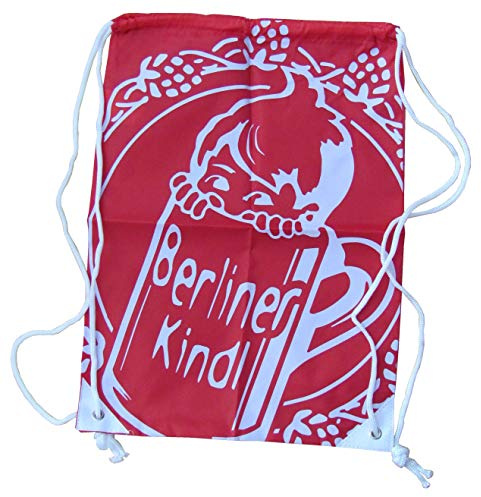 Berliner Kindl Brauerei - Turnbeutel - Rucksack (Rot) - 44 x 31,5 cm