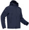 KEFITEVD Hommes Imperméable Softshell Veste De Pluie Pêche Randonnée Coupe-Vent avec Capuche Amovible Marine Bleu