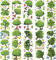 Ideen mit Herz Transparent-Sticker, 10 Bogen à 10cm x 30cm | Bunte Aufkleber zum Basteln & Dekorieren (Bäume)