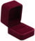 POKOFO Schmuck-Etui für Ring 50 x 60 x 45 mm Samt Ring-Box Schachtel Schatulle Geschenk-Verpackung (Weinrot)