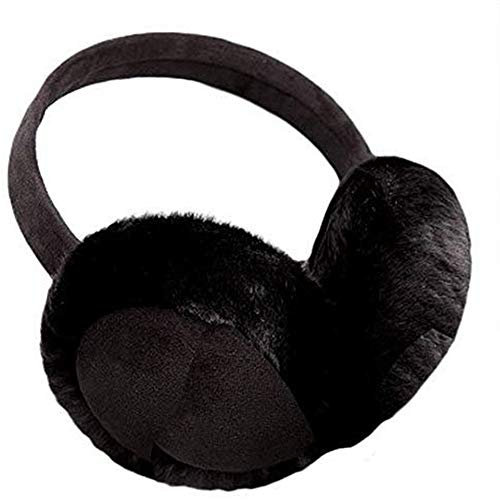 Hava Kolari Damen Ohrenschützer, Warm Ohrentasche, Winddicht Verstellbarer Ohrenwärmer, Geeignet zum Skifahren, Radfahren, Wandern oder für den täglichen Gebrauch (Schwarz)