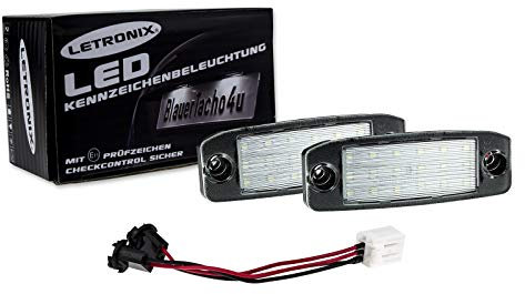 letronix SMD LED Kennzeichenbeleuchtung Module geeignet für Tucson Typ JM 2005-2010 / Sportage Typ SL 2010-2015 mit E-Prüfzeichen